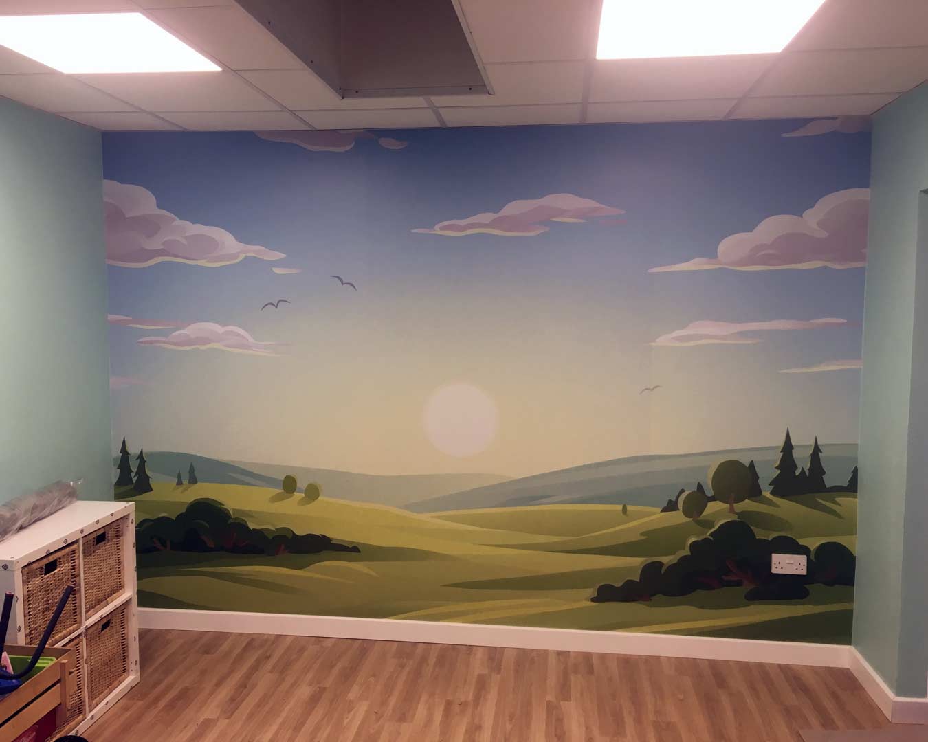 Vinyl mural installed at Fawley infant school